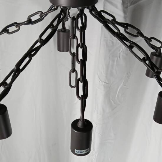 MEETULAND RUST BROWN CHAIN 6 BULB