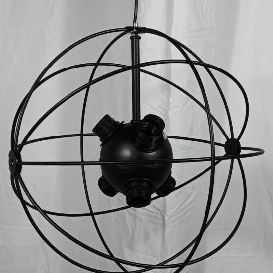 UNITARY BRAND ROUND HANGING CHANDELIER BLACK