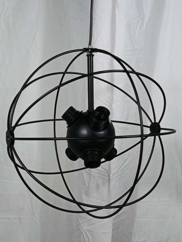 UNITARY BRAND ROUND HANGING CHANDELIER BLACK