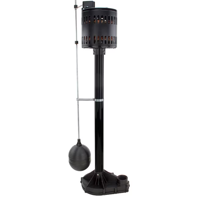 UTILITECH 1/3-HP THERMOPLASTIC PEDESTAL SUMP PUMP - FACTORY IMAGE